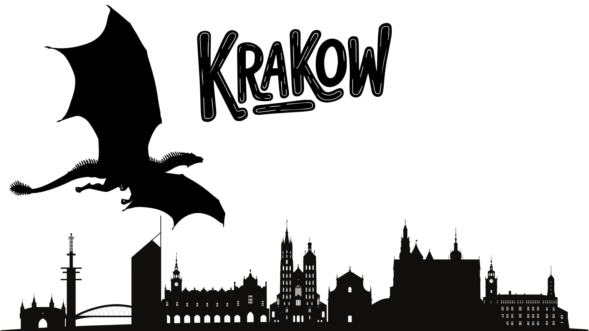 krakow with dragon